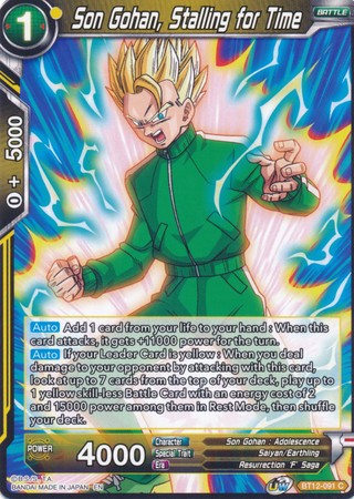 Son Gohan, Stalling for Time (BT12-091) [Vicious Rejuvenation]