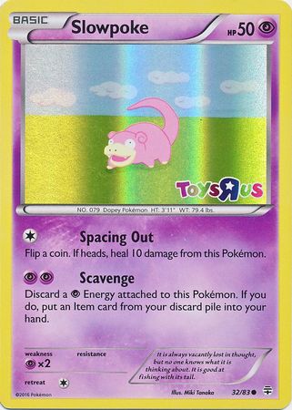 Slowpoke (32/83) (Toys R Us Promo) [XY: Generations] - Technical View
