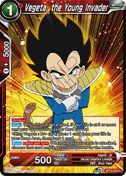 Vegeta, the Young Invader (Common) (BT13-023) [Supreme Rivalry]