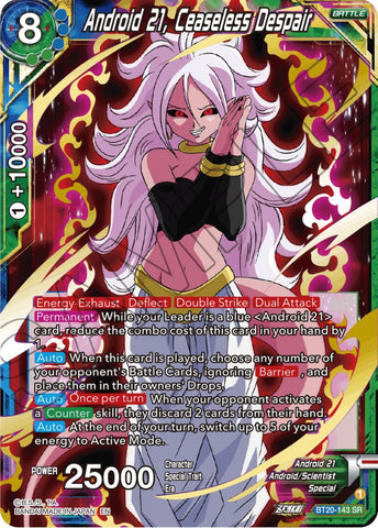 Android 21, Ceaseless Despair (BT20-143) [Power Absorbed]