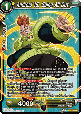 Android 16, Going All Out (Common) (BT13-112) [Supreme Rivalry]