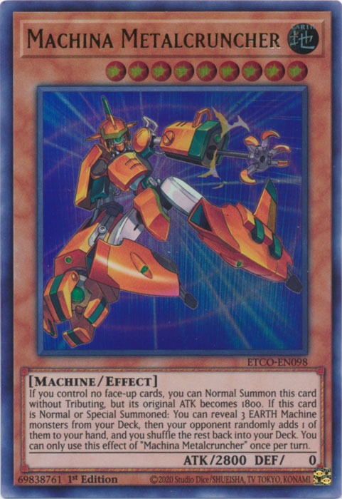 Machina Metalcruncher [ETCO-EN098] Ultra Rare