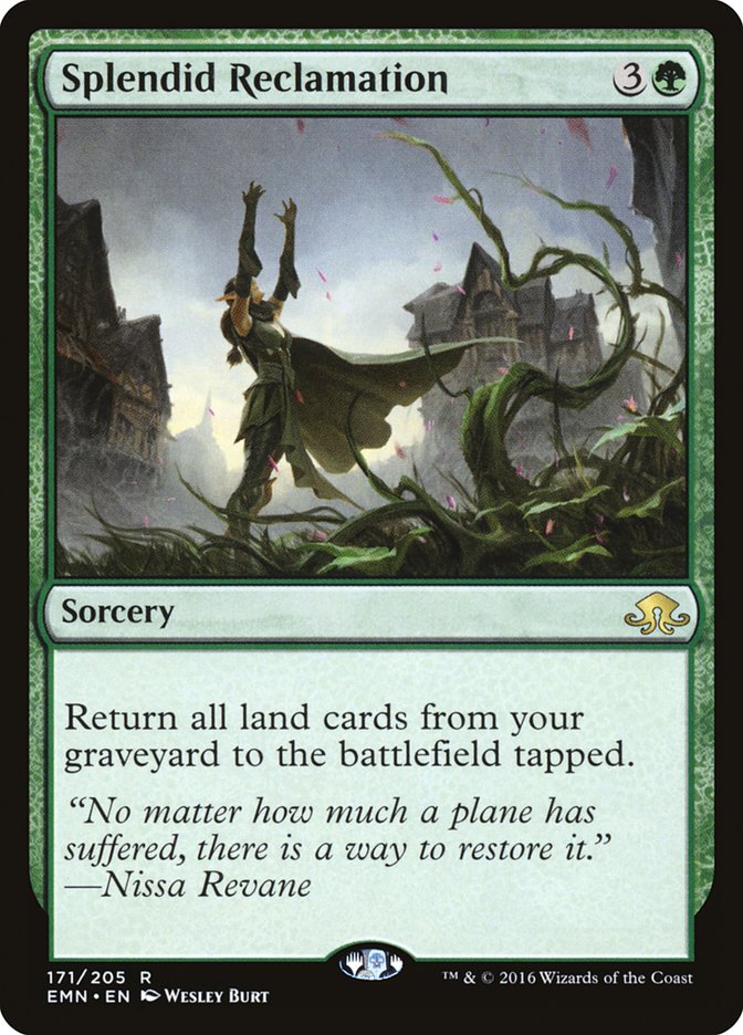 Splendid Reclamation 1x FOIL EMN MTG Eldritch Moon Rare MINT green Splendid Reclamation 1x FOIL EMN MTG Eldritch Moon Rare MINT green