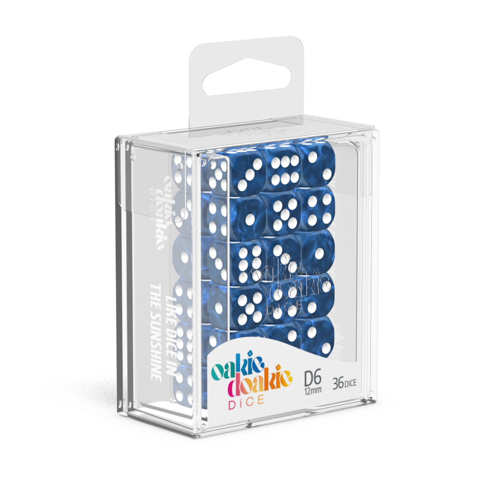 Oakie Doakie 12mm D6 x36 - Marble