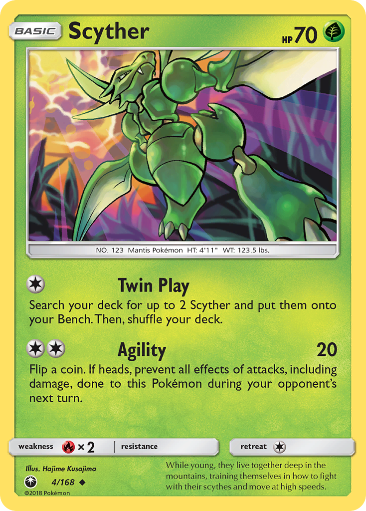 Scyther (4/168) [Sun & Moon: Celestial Storm]