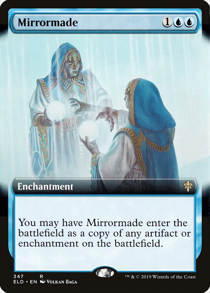 Mirrormade 1x FOIL ELD MTG Throne of Eldraine Rare MINT blue Mirrormade 1x FOIL ELD MTG Throne of Eldraine Rare MINT blue