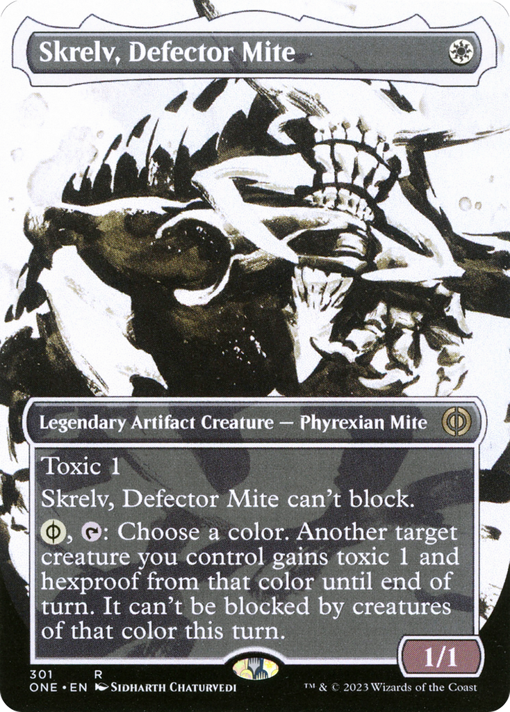 Skrelv, Defector Mite (Borderless Ichor) [Phyrexia: All Will Be One]