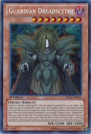 Guardian Dreadscythe [DRLG-EN010] Secret Rare