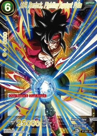 SS4 Bardock, Fighting Against Fate (Gold Stamped) (P-261) [Mythic Booster]
