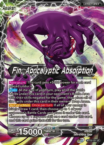 Fin // Fin, Apocalyptic Absorption (BT15-121) [Saiyan Showdown]