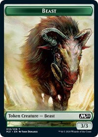 Beast // Griffin Double-Sided Token [Core Set 2021 Tokens]