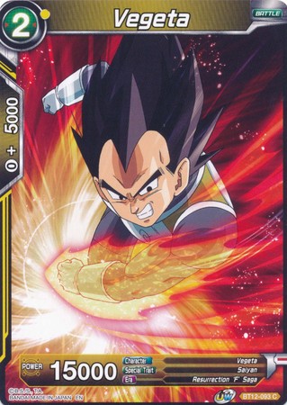 Vegeta (BT12-093) [Vicious Rejuvenation]