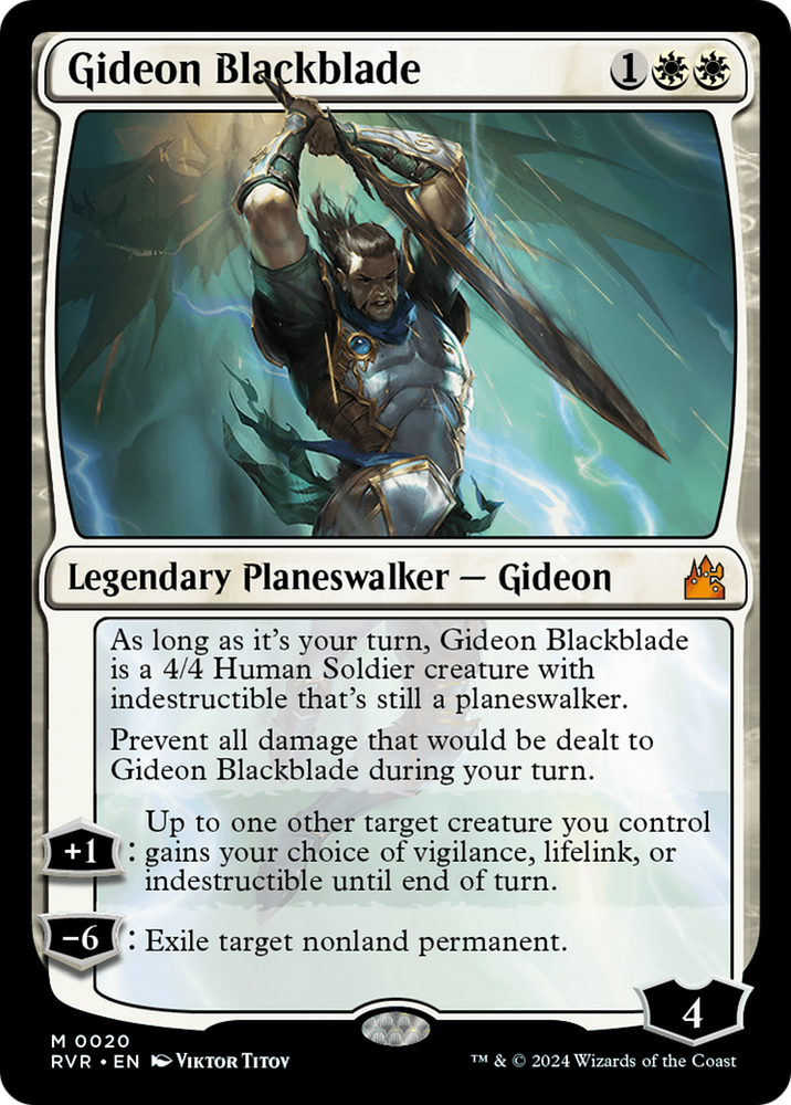 Gideon Blackblade [Ravnica Remastered]