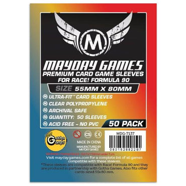 Mayday 55mm x 80mm Board Game Sleeves x50