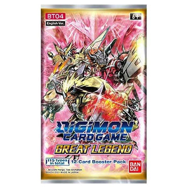 Digimon CCG Great Legend BT04 Booster