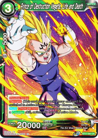 Prince of Destruction Vegeta, Life and Death (BT11-067) [Vermilion Bloodline 2nd Edition]