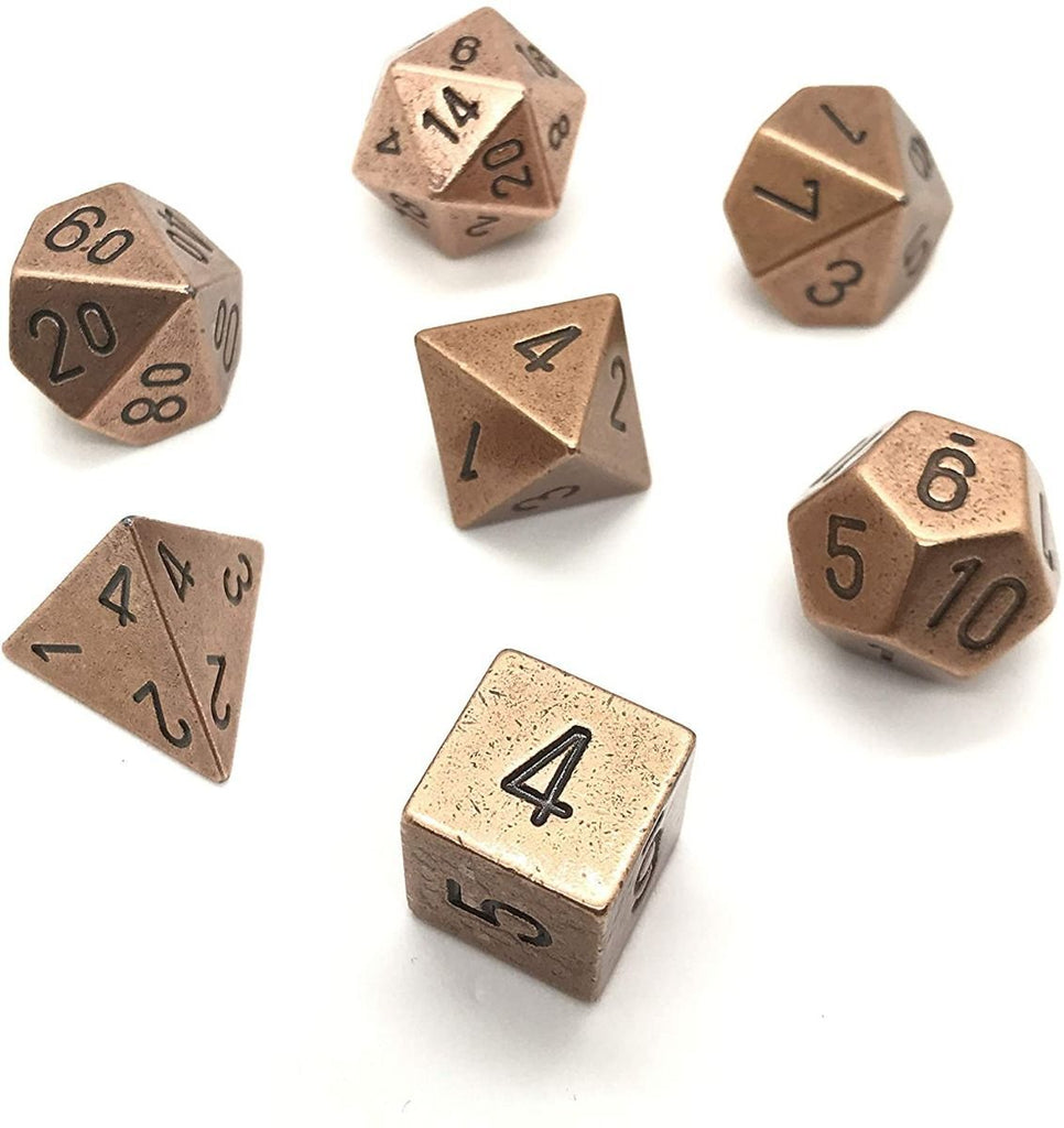 Chessex Dice RPG Seven-Die Set - Solid Metal