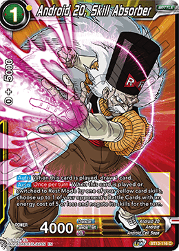 Android 20, Skill Absorber (Common) (BT13-116) [Supreme Rivalry]
