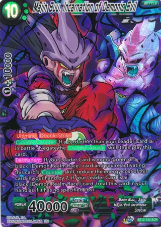 Majin Buu, Incarnation of Demonic Evil (BT12-153) [Vicious Rejuvenation]