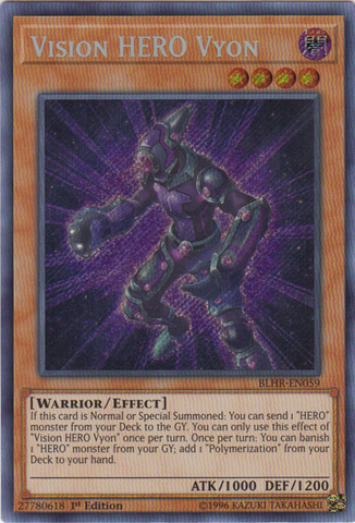 Vision Hero Vyon [BLHR-EN059] Secret Rare