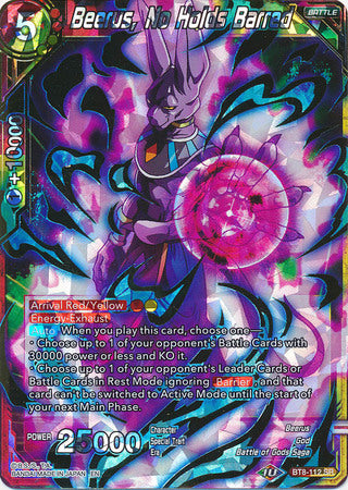 Beerus, No Holds Barred (BT8-112) [Malicious Machinations]