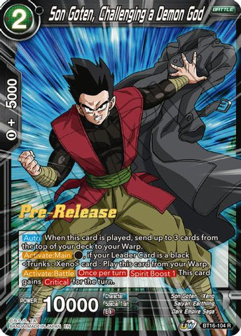 Son Goten, Challenging a Demon God (BT16-104) [Realm of the Gods Prerelease Promos]