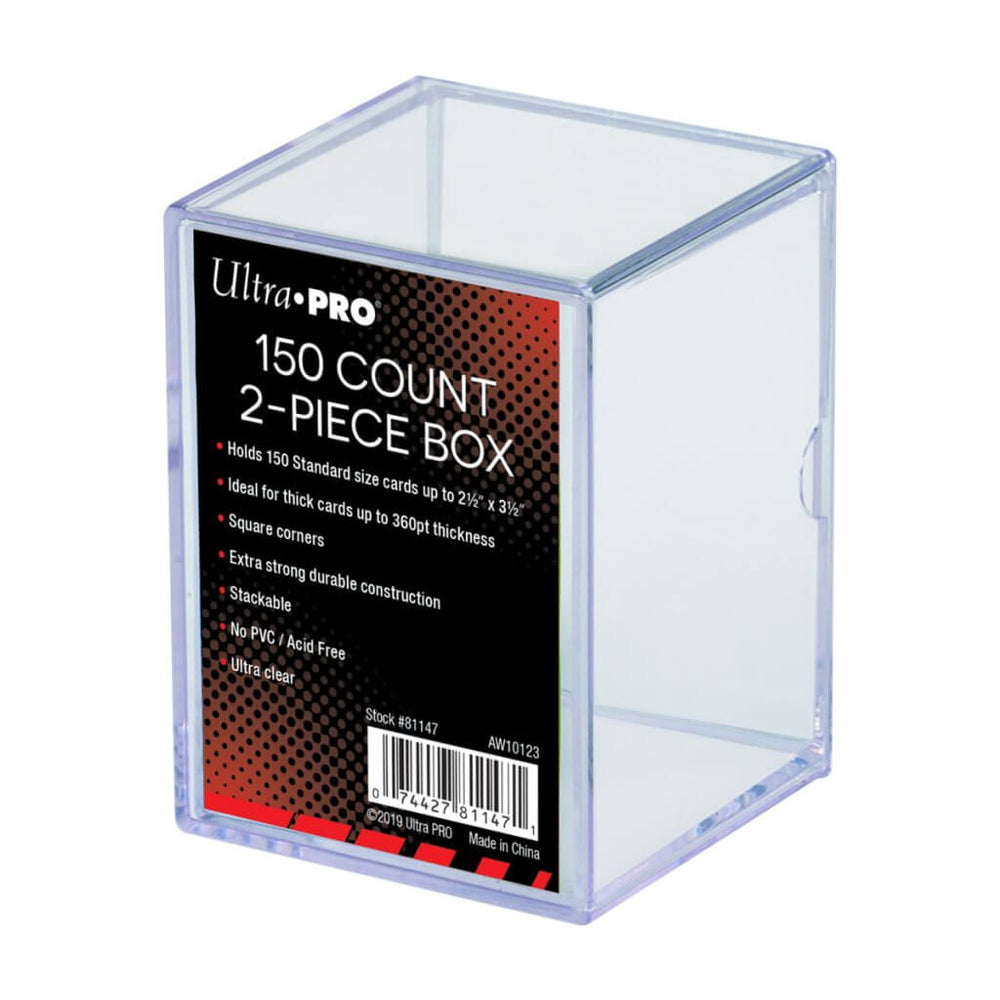 Ultra Pro Two-Piece Clear Card Storage Box 150 Cards