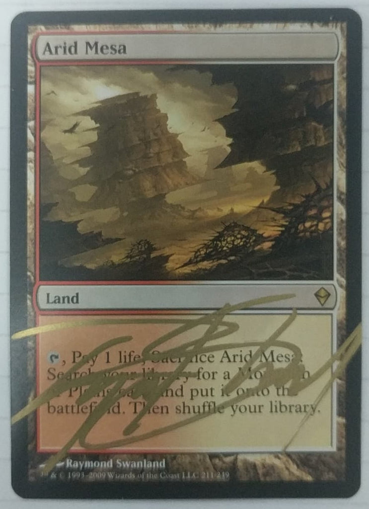 Arid Mesa  SIGNED Zendikar