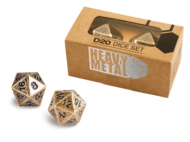 Ultra Pro Heavy Metal D&D D20 Dice Set