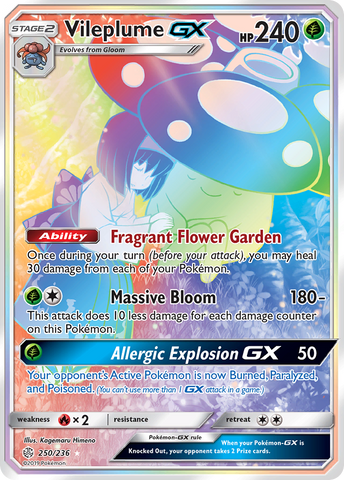 Vileplume GX (250/236) [Sun & Moon: Cosmic Eclipse]