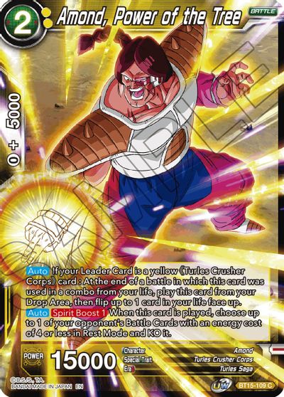 Amond, Power of the Tree (BT15-109) [Saiyan Showdown]