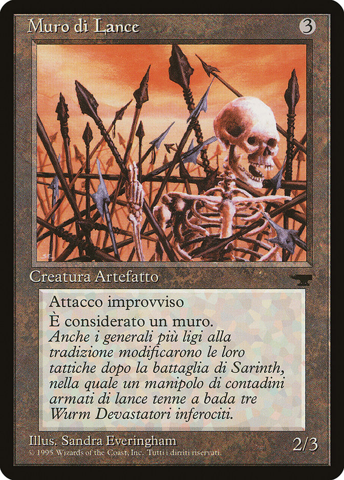 Wall of Spears (Italian) - 