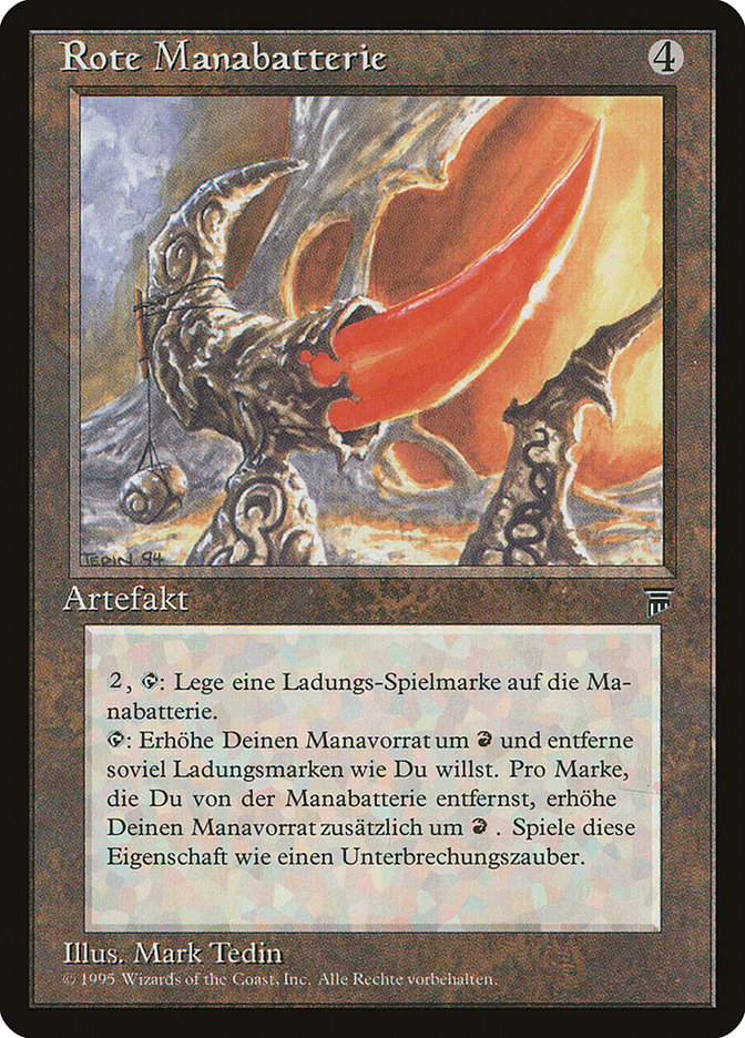 Red Mana Battery (German) - 