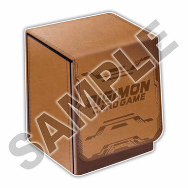 Digimon Deck Box and Card Set Brown