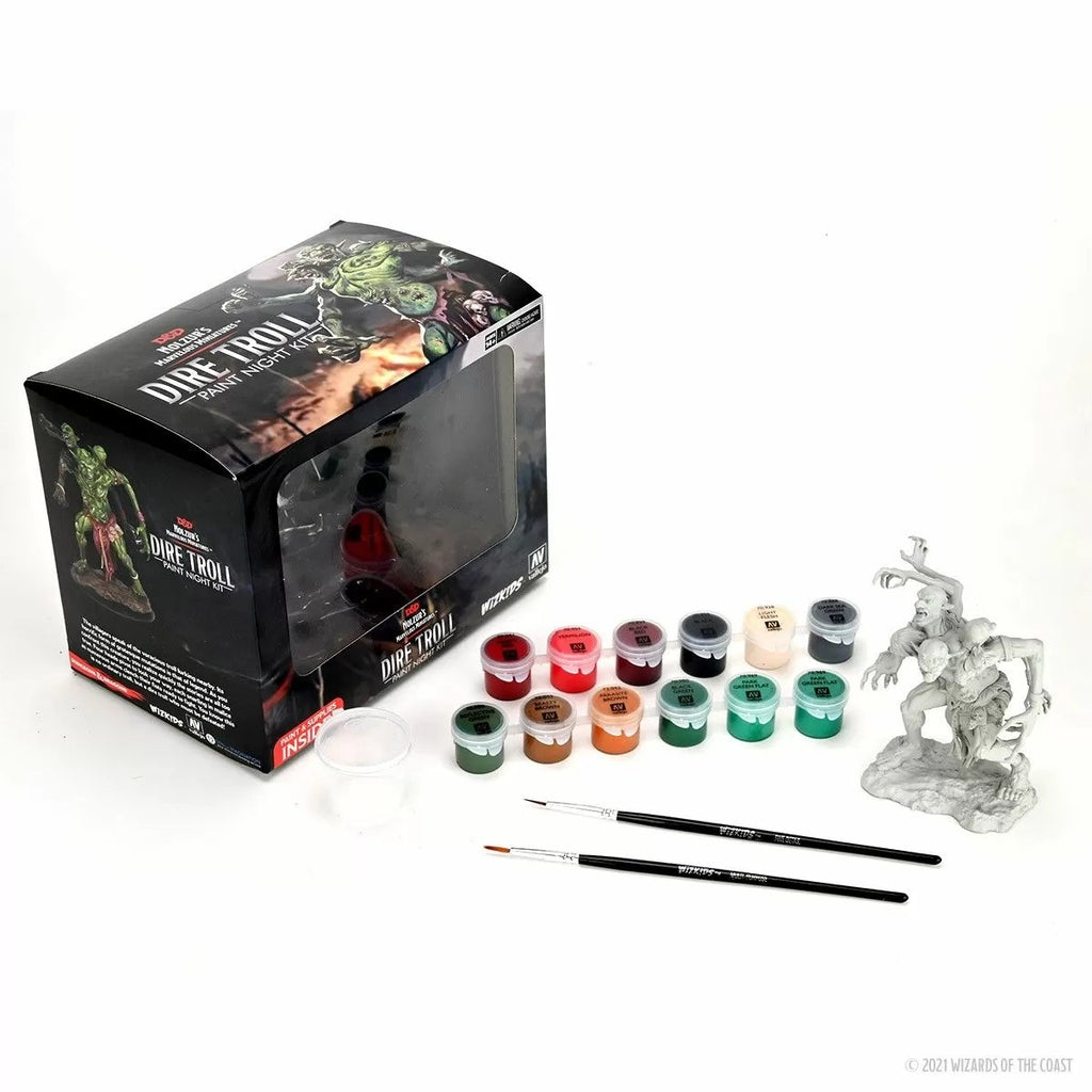 Nolzurs Marvelous Unpainted Miniatures Dire Troll Paint Night Kit