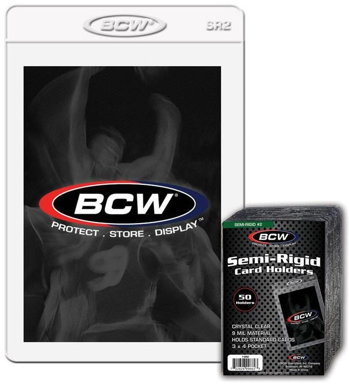 BCW Semi Rigid Card Holder x50