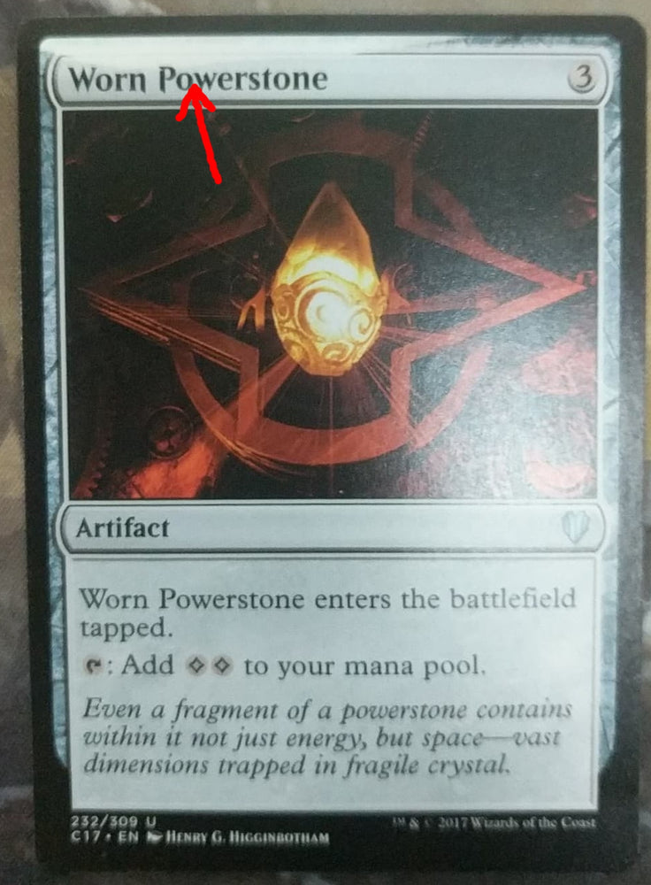 Worn Powerstone [Commander 2017 MISPRINT]