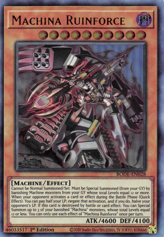 Machina Ruinforce [BODE-EN028] Ultra Rare