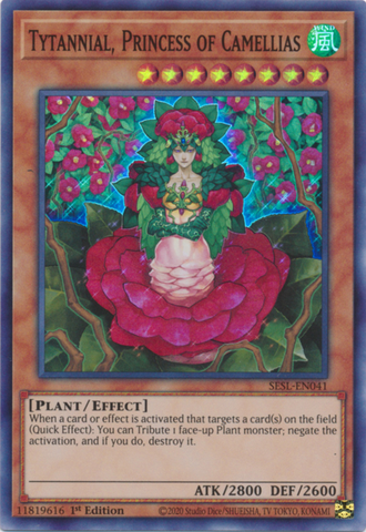 Tytannial, Princess of Camellias [SESL-EN041] Super Rare