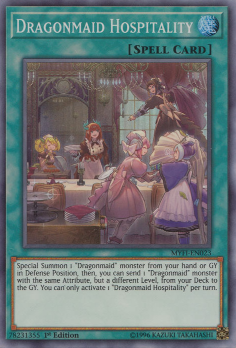 kuriboh deck yugioh Dragonmaid Hospitality [MYFI-EN023] Super Rare