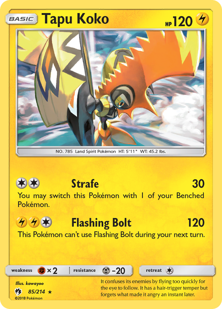 Tapu Koko (85/214) [Sun & Moon: Lost Thunder]