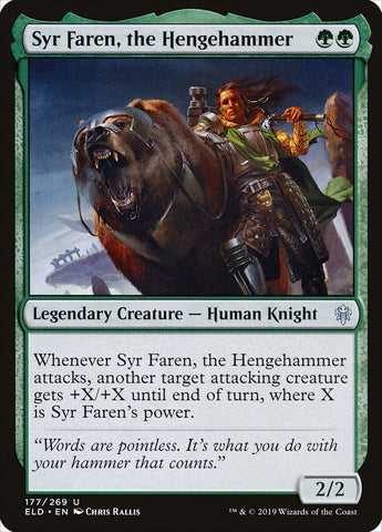 Syr Faren, the Hengehammer [Throne of Eldraine]