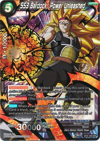SS3 Bardock, Power Unleashed (BT3-109) [Cross Worlds]