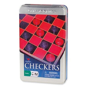 Cardinal Checkers Board Game Tin