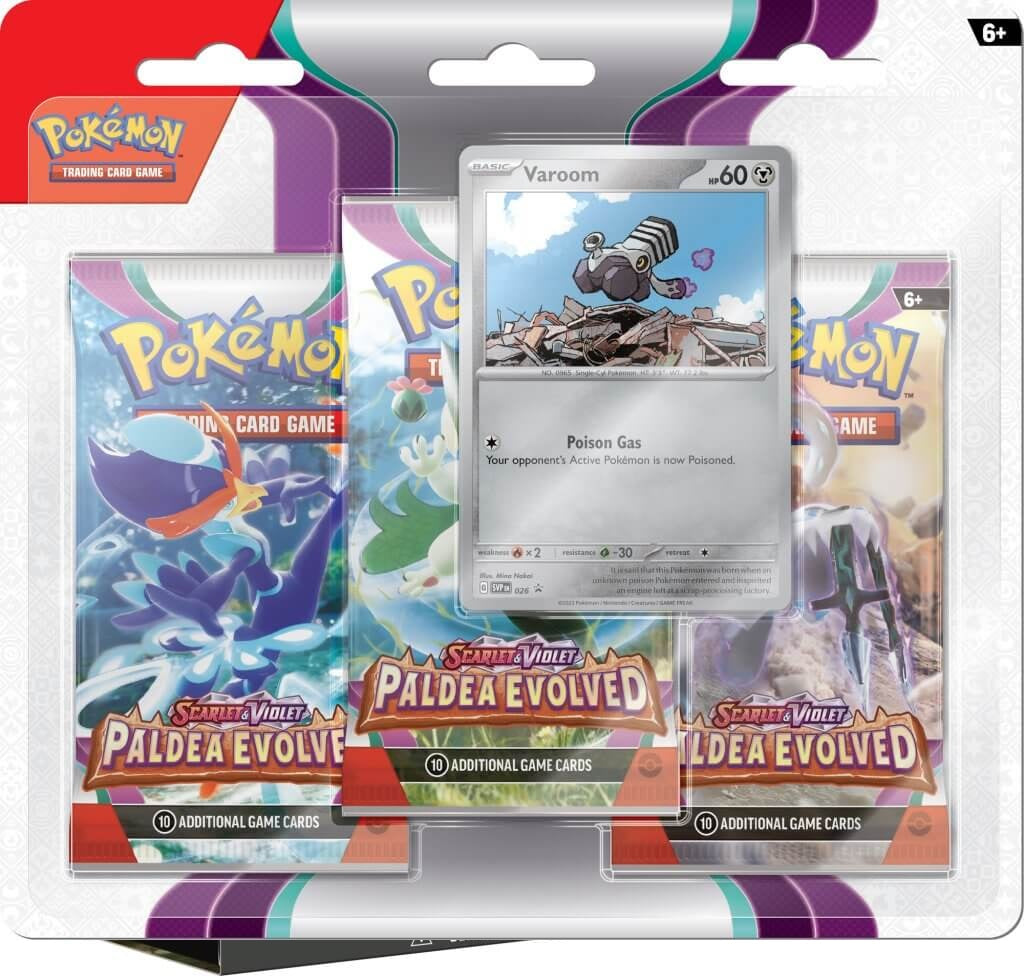 Paldea Evolved - Three booster blister