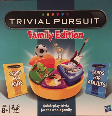 *Sun Faded Front* Trivial Pursuit Family Edition Board Game