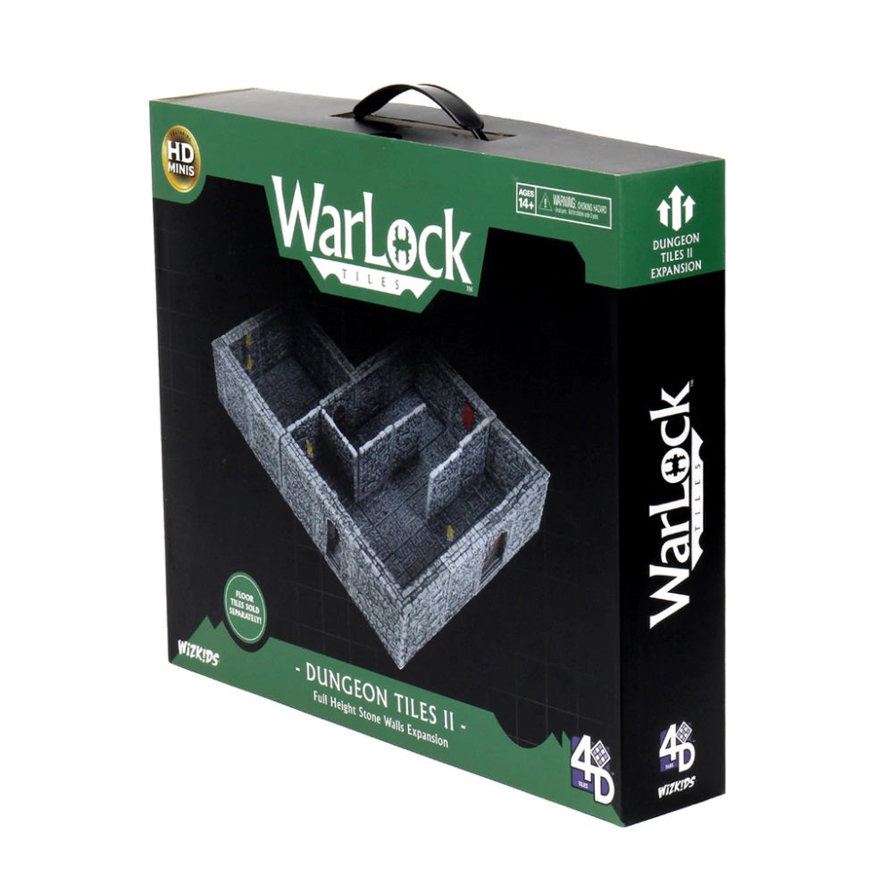 WarLock Tiles Dungeon Tiles II - Full Height Stone Walls