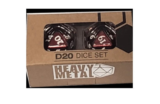 Ultra Pro Heavy Metal D&D D20 Dice Set