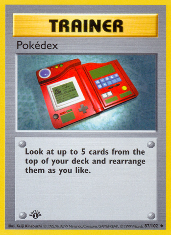 Pokedex (87/102) (Shadowless) [Base Set 1st Edition]