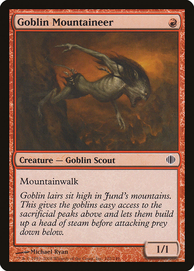 Goblin Mountaineer [Shards of Alara]